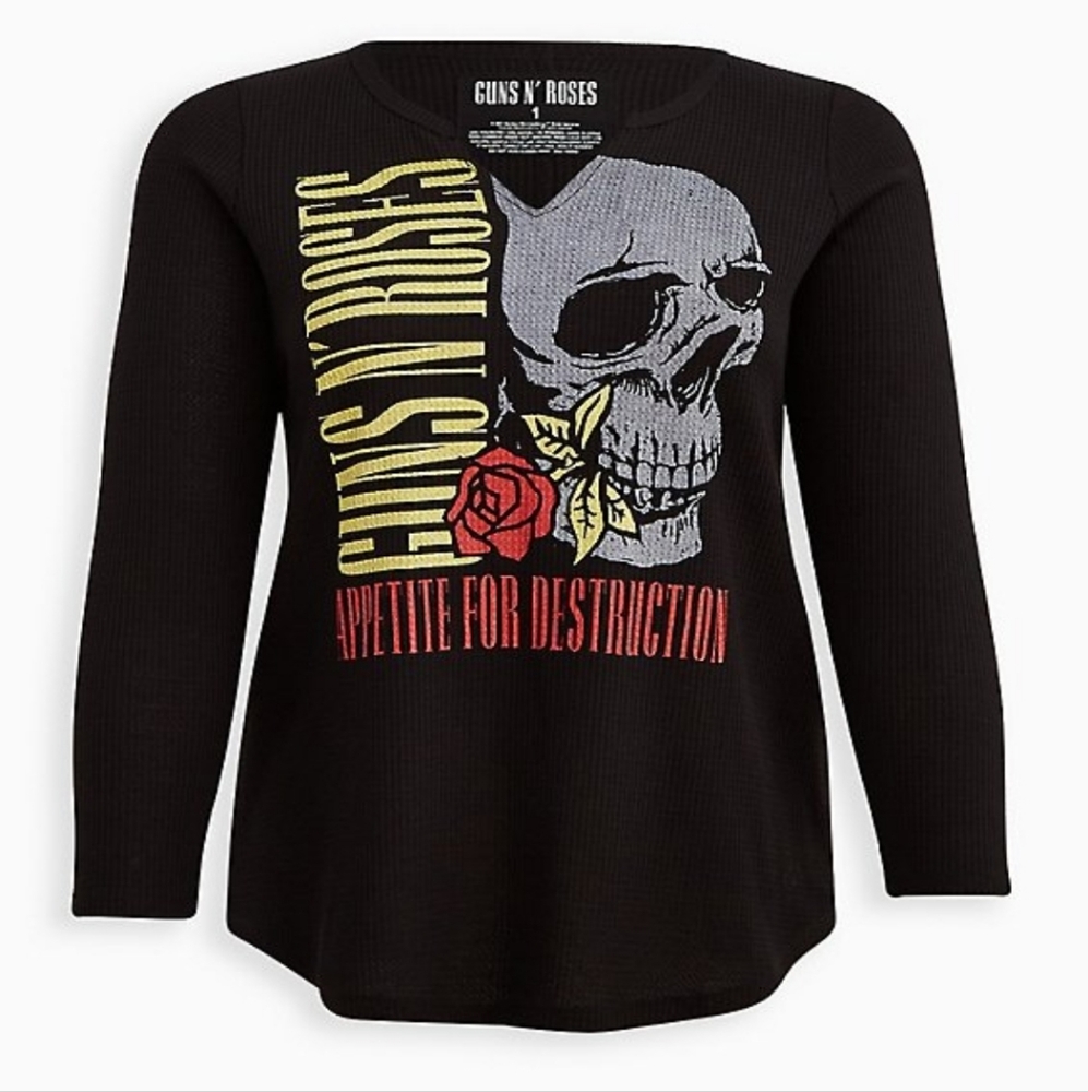 NWT TORRID NWT SIZE 0 - Guns n roses long sleeve shirt 🌹